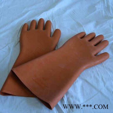 配电室棕红色绝缘橡胶手套25kv质量可靠厂家直销可定制