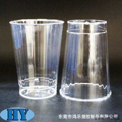 东莞HY厂家定制 360ml一次性塑料航空杯 塑料水杯 透明环保家庭聚会杯