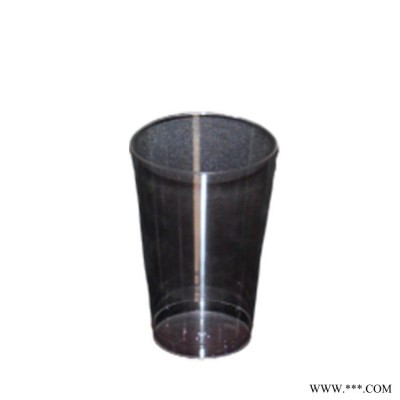 HY食品级环保塑料水杯  透明一次性杯航空杯东莞厂家定制 PS一次性塑料杯