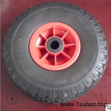 青岛颖琳炬厂家 10x3.50-4 PU wheel PU发泡轮 耐磨实心轮胎质量保障