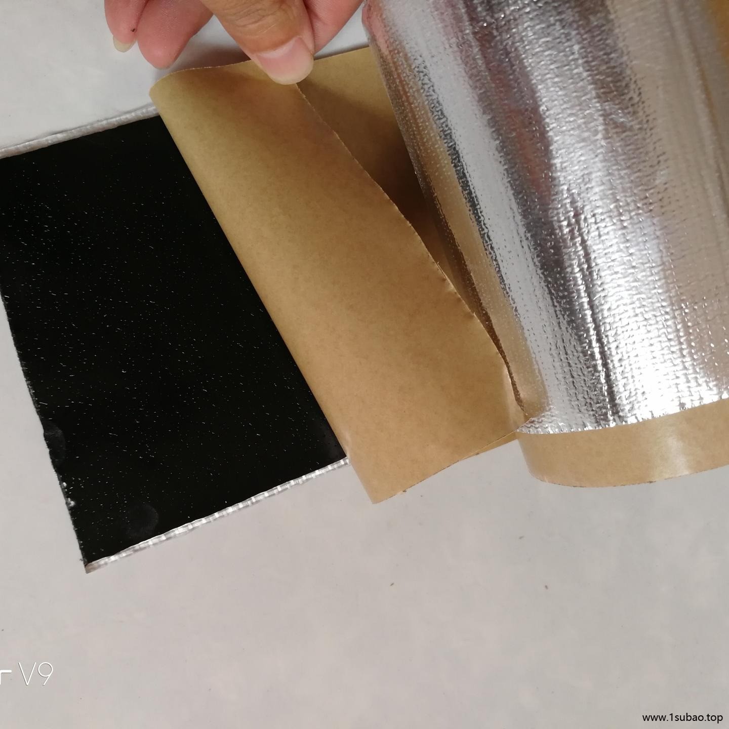 铝箔丁基胶带 彩钢补漏贴  贴止漏屋面防水丁基橡胶自粘防水卷材1米宽图4