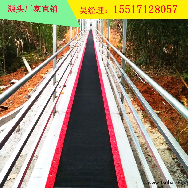 景区魔毯输送带性能结构设计 滑雪场魔毯价格设备厂家图2
