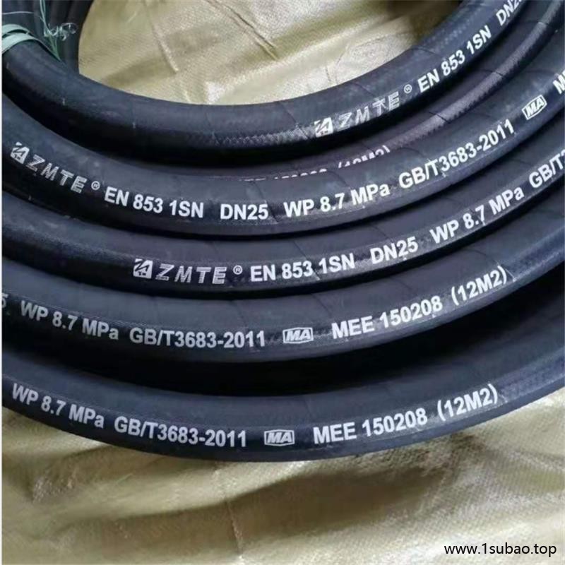 英振液压胶管 云南省怒江傈僳族自治州编织胶管 定做工程车胶管 传动液压胶管厂家销售图2