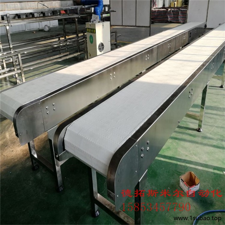 德州输送机厂家定做食品级PP网带输送带 POM链板组装线 食品生产流水线图2