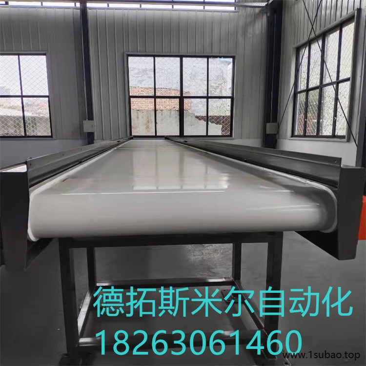 德拓dt-1165食品级输送机食品流水线车间分拣传送机PU输送带白色PU食品爬坡带图2