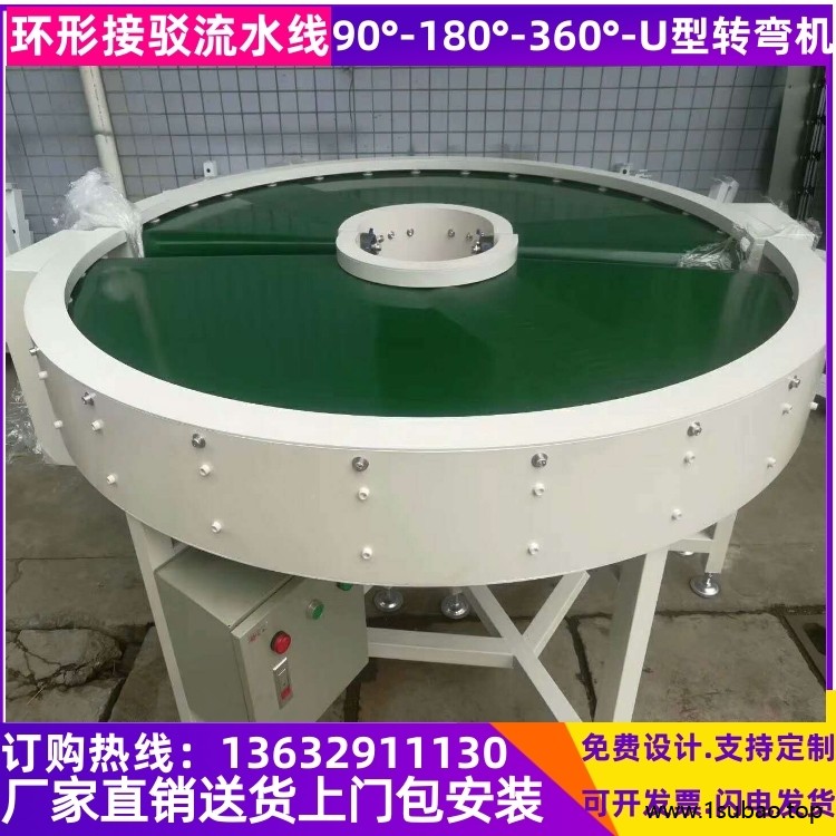 理顿LD-LSX026-快递包裹输送带环形输送机环形线车间纸箱传送机打包流水线图2