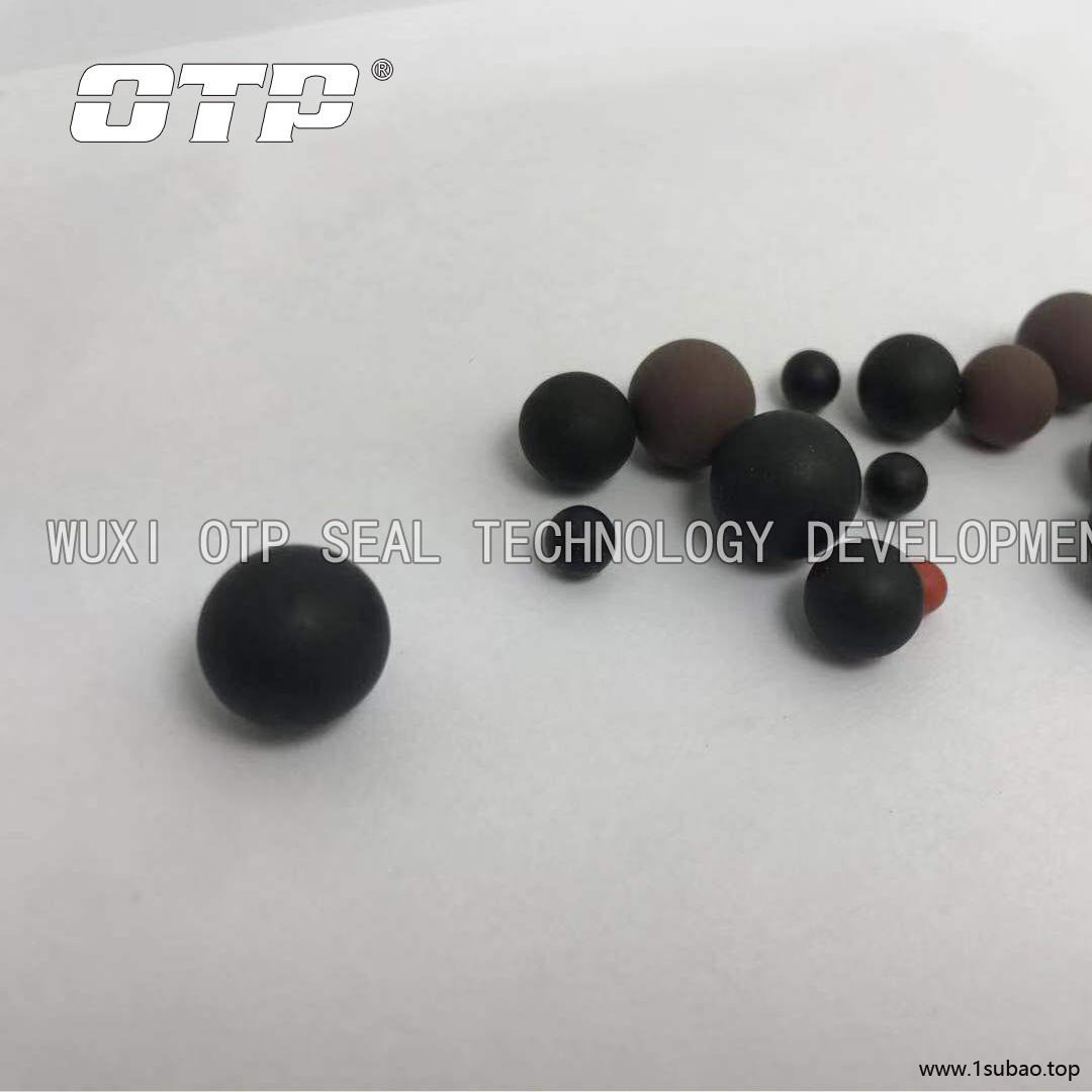 OTP沃尔顶磨砂水磨实心橡胶球     橡胶水磨球耐高温实心橡胶球