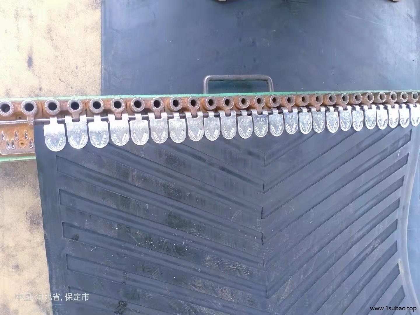 大倾角输送带 佳川上凸输送带 人字防滑输送带 1000*5支持定做 粮食机专用图2