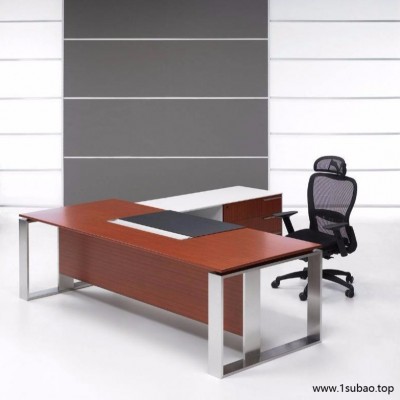 时尚个性办公桌 简约胶板办公桌 实木颗粒板办公桌