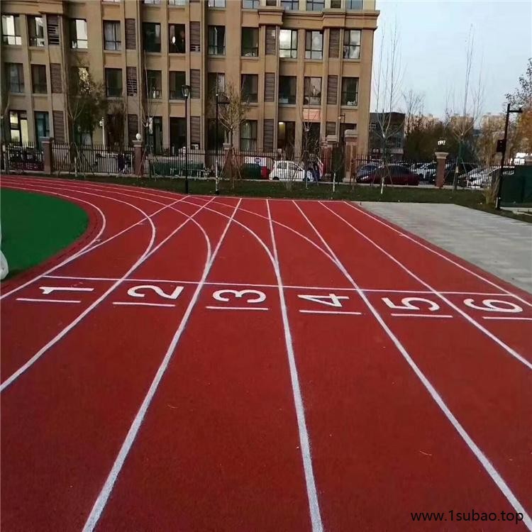 体育场健身跑道 幼儿园塑胶地面 pvc橡胶地板 鹏卓 硅PU球场图5