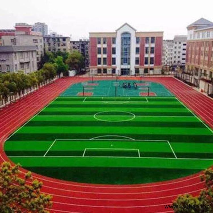 硅pu地运动跑道价格 小学硅PU运动场建设 恒扬 建设施工图5