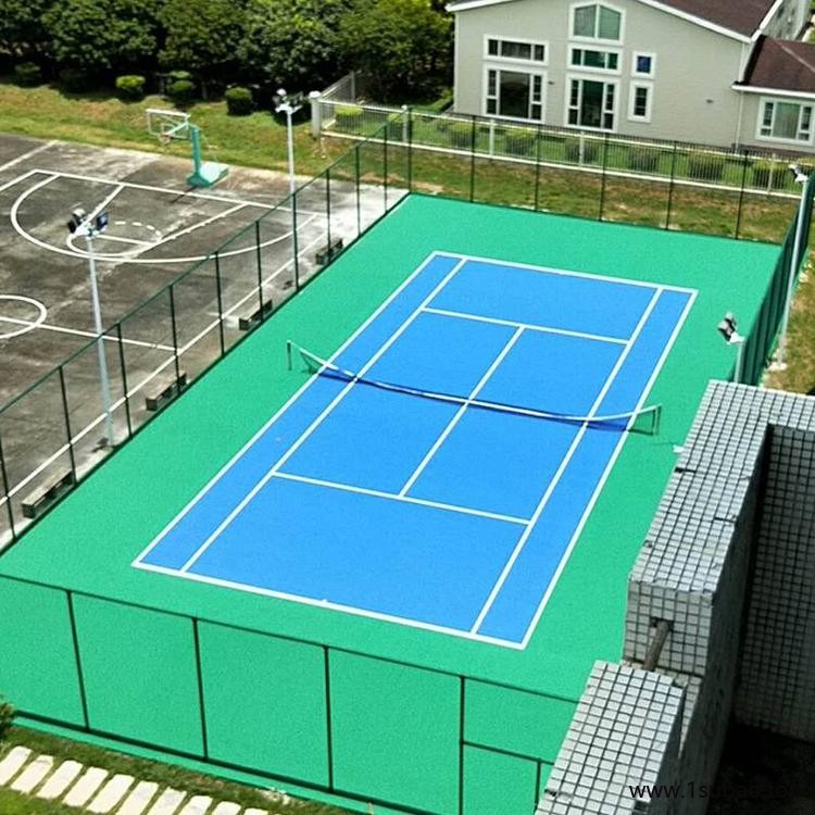 新型塑胶球场价格 新国标硅PU面层球场 恒扬 跑道人行道施工图2