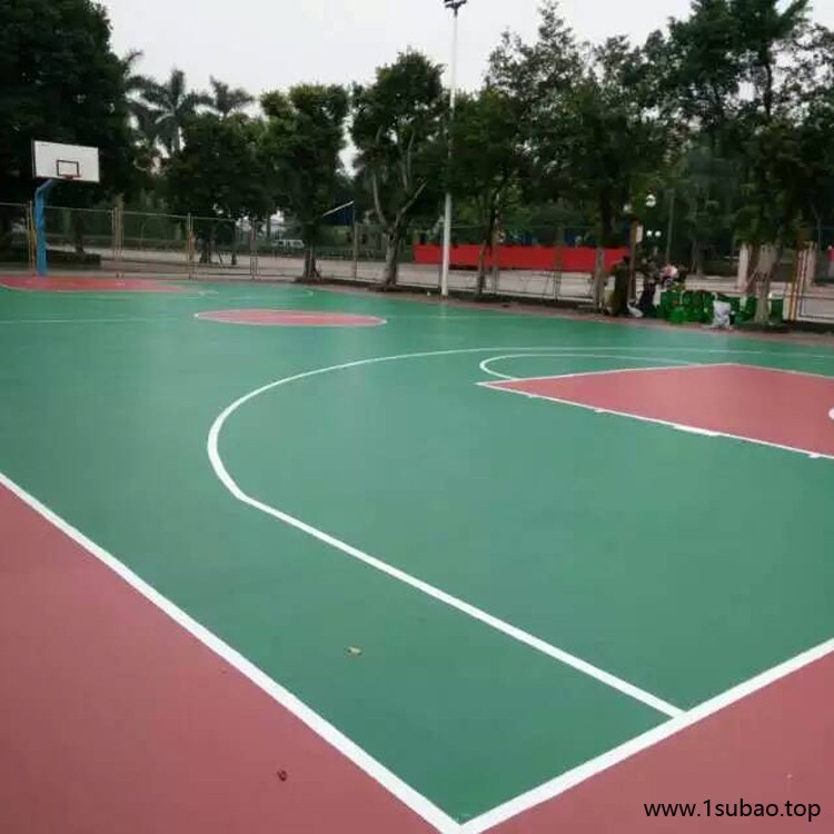 户外篮球场硅pu地面施工 硅PU 君泰 球场地板图2