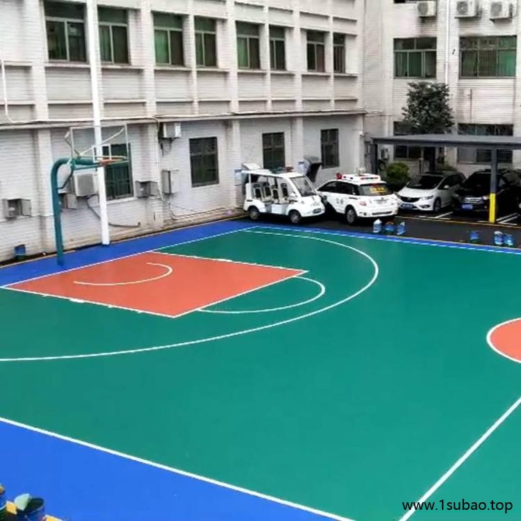 学校羽毛球馆硅pu球场施工 水性硅面材料地坪漆工程 恒扬 跑道人行道施工图2