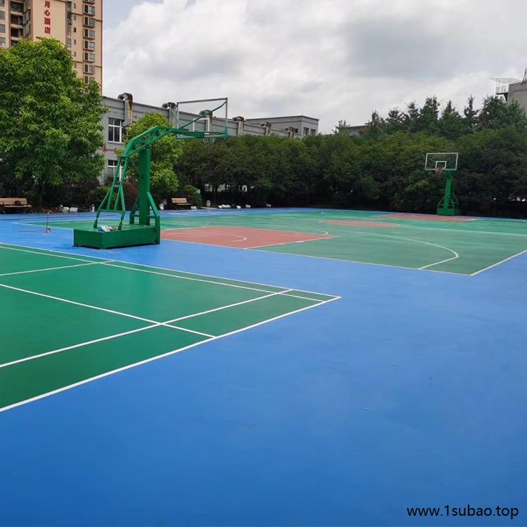 硅PU篮球场建设 硅pu篮球场价格 悬浮地板篮球场施工 鹏卓 施工价格图2