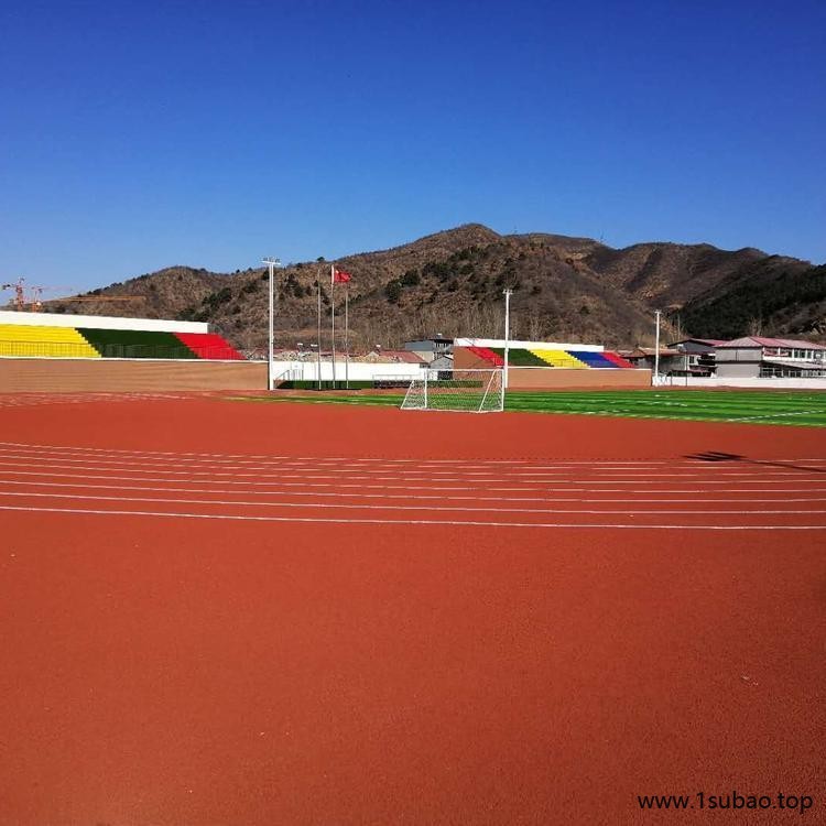 活动场地塑胶跑道 幼儿园活动场地 小区塑胶跑道 鹏卓 硅PU球场图3