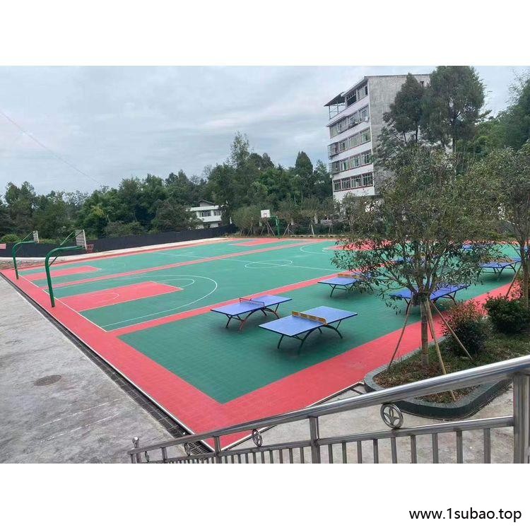 塑胶面层篮球场 硅pu篮球场价格 悬浮地板篮球场施工 鹏卓 价格图8