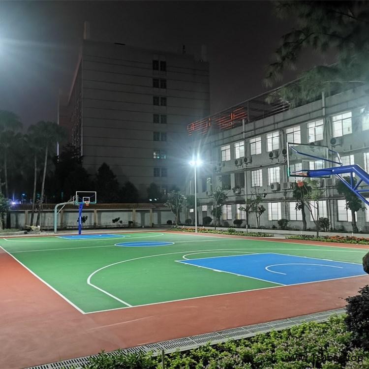塑胶面层篮球场 硅pu篮球场价格 悬浮地板篮球场施工 鹏卓 价格图2