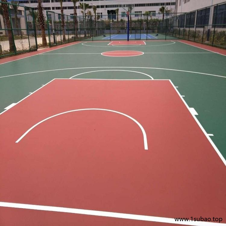 硅pu材料 透气型塑胶跑道施工 PVC网球场地 鹏卓 加工图5