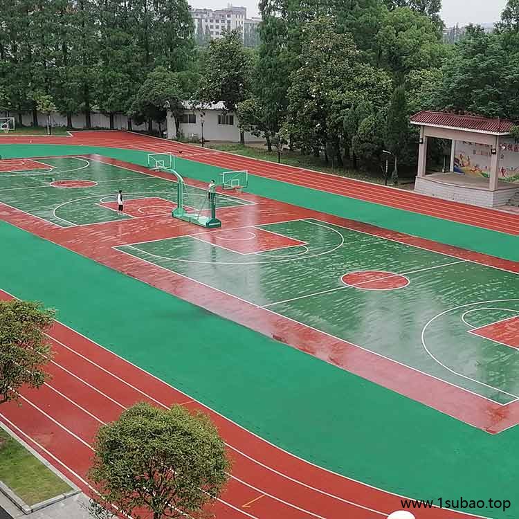 PU球场跑道施工翻新价格 学校硅PU篮球场建设 恒扬 弹性图3
