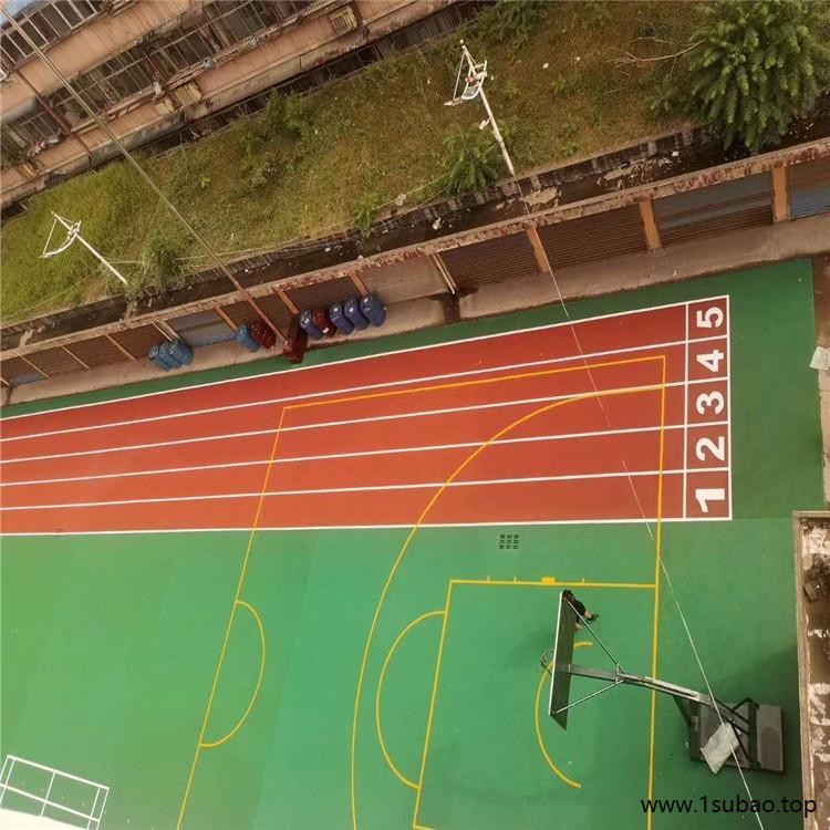 硅pu塑胶篮球场 EPDM塑胶跑道 EPDM塑胶地坪 鹏卓 每平方报价图10