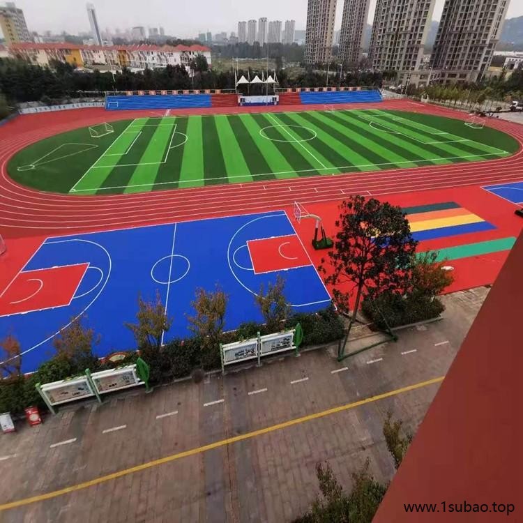 硅pu塑胶篮球场 EPDM塑胶跑道 EPDM塑胶地坪 鹏卓 每平方报价图6