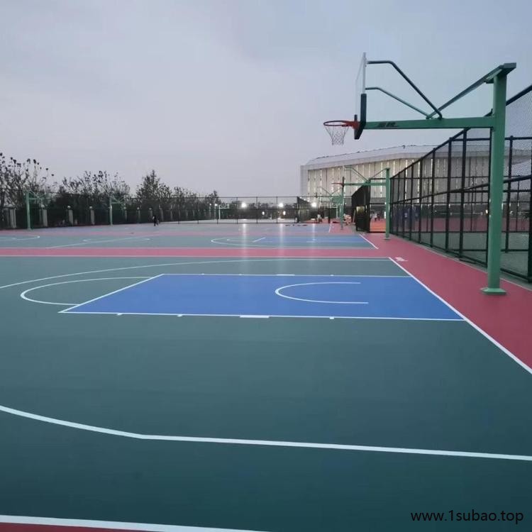 硅pu材料 透气型塑胶跑道施工 室外运动场地材料 鹏卓 每平方报价图6