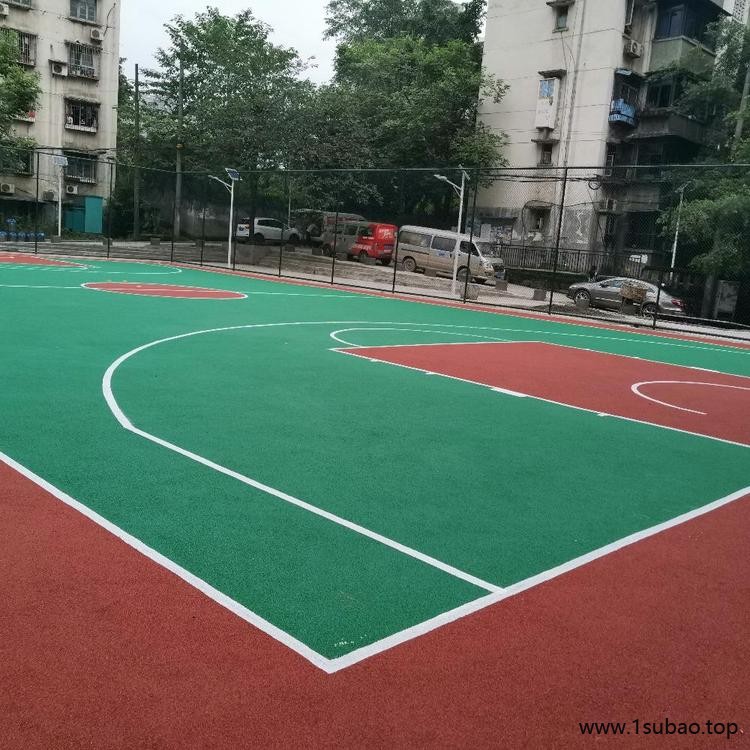 硅pu材料 透气型塑胶跑道施工 室外运动场地材料 鹏卓 每平方报价图4