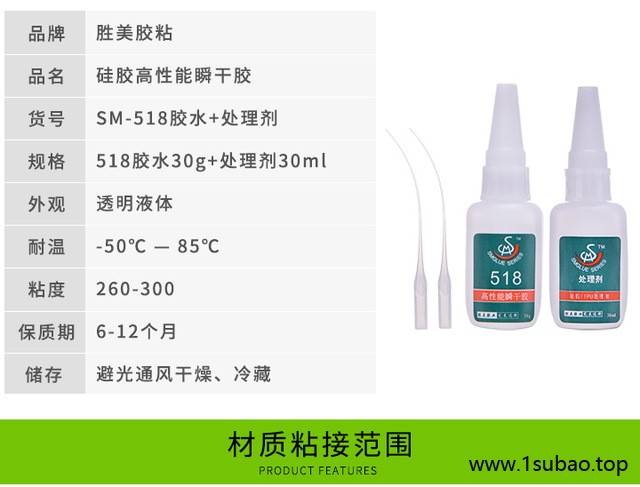胜美518硅胶粘混合料快干胶 硅胶粘PC+ABS专用胶水 融合一体 快速粘牢 ABS+PC粘硅胶粘合剂图3