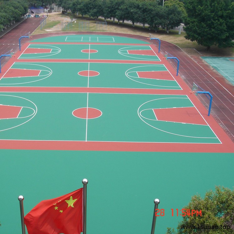 硅PU幼儿园场地 君泰批发 硅PU 篮球场地板图2