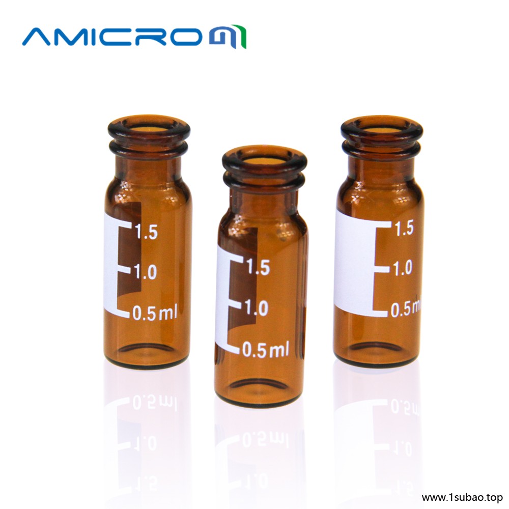 Amicrom瓶子透明盖卡口盖垫PTFE硅胶垫色谱垫片11mm 卡口盖白胶垫一字口 100套 B-11-SP4003图2