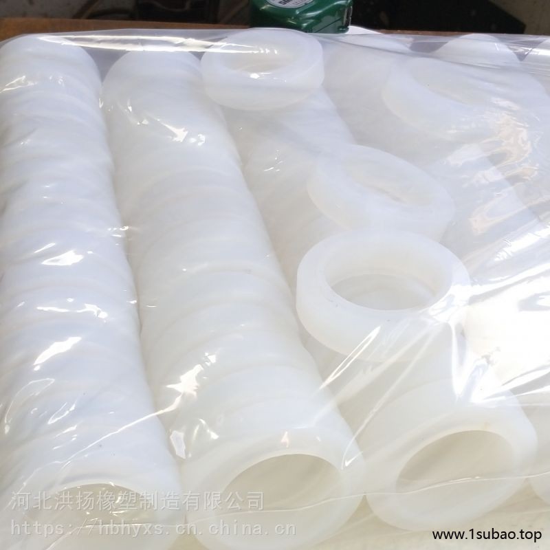 耐高温硅胶垫片 白色硅胶密封垫 圆形硅胶垫 非标硅胶制品加工图2