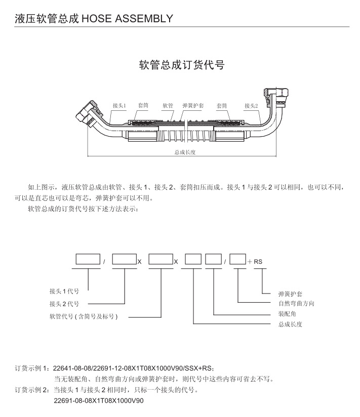 液压胶管总成