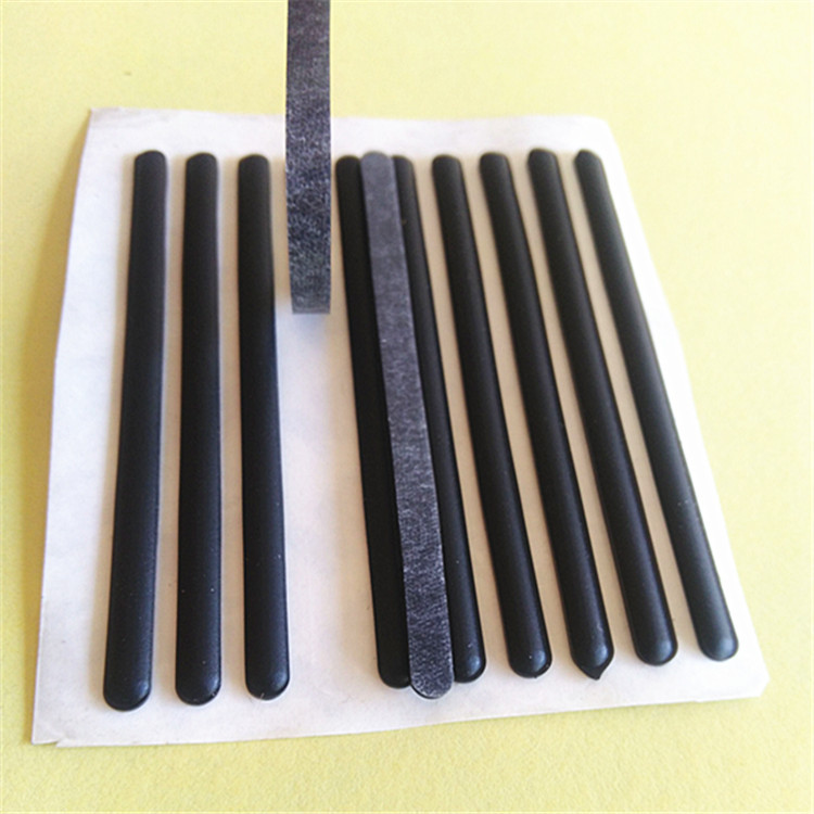 黑色硅胶垫防滑垫硅胶垫密封硅胶条2.5厚硅胶脚垫示例图2