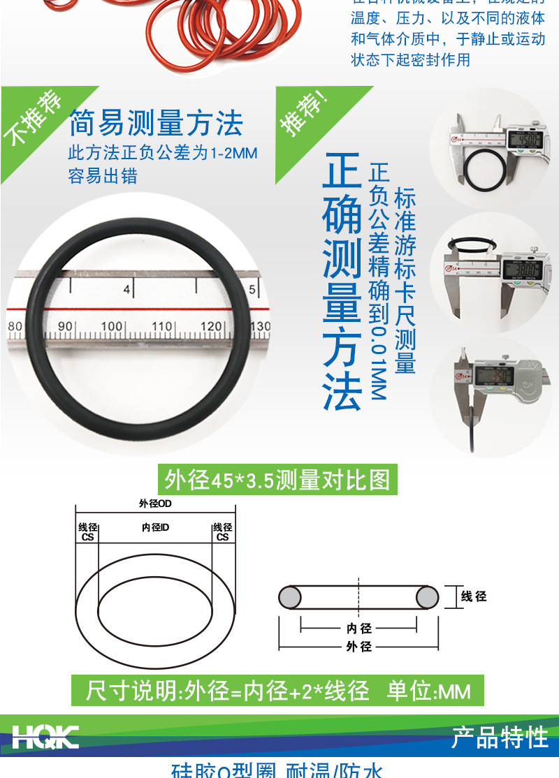 厂家直销环保O型密封圈白色透明硅胶圈 耐高温密封圈 食品级O型圈示例图2