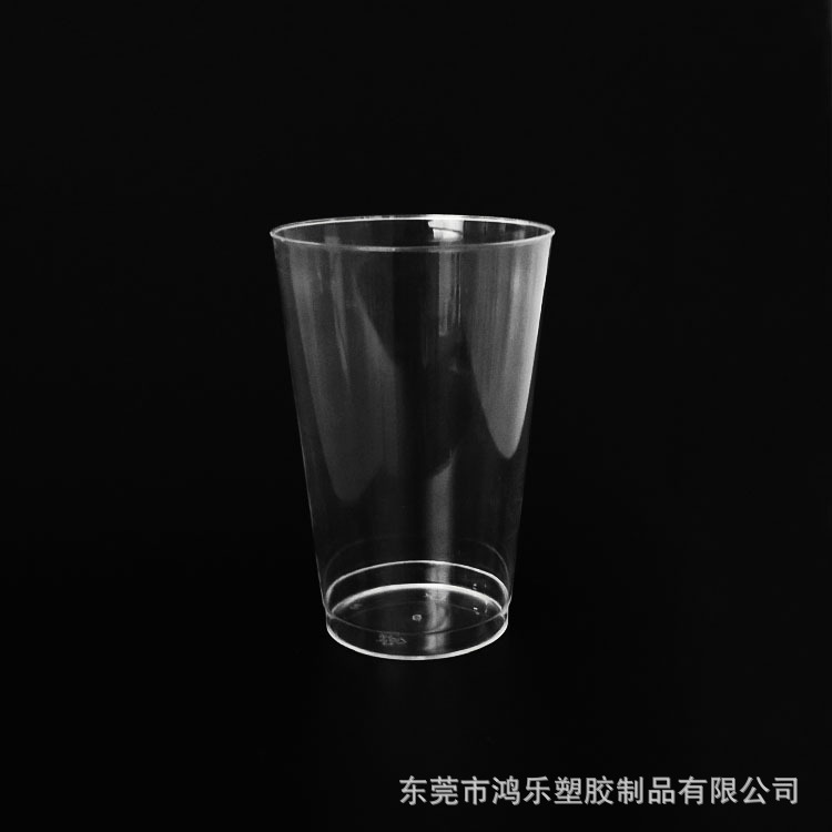 400ml一次性塑料杯PS环保塑料水杯透明一次性杯简约一次性航空杯示例图9