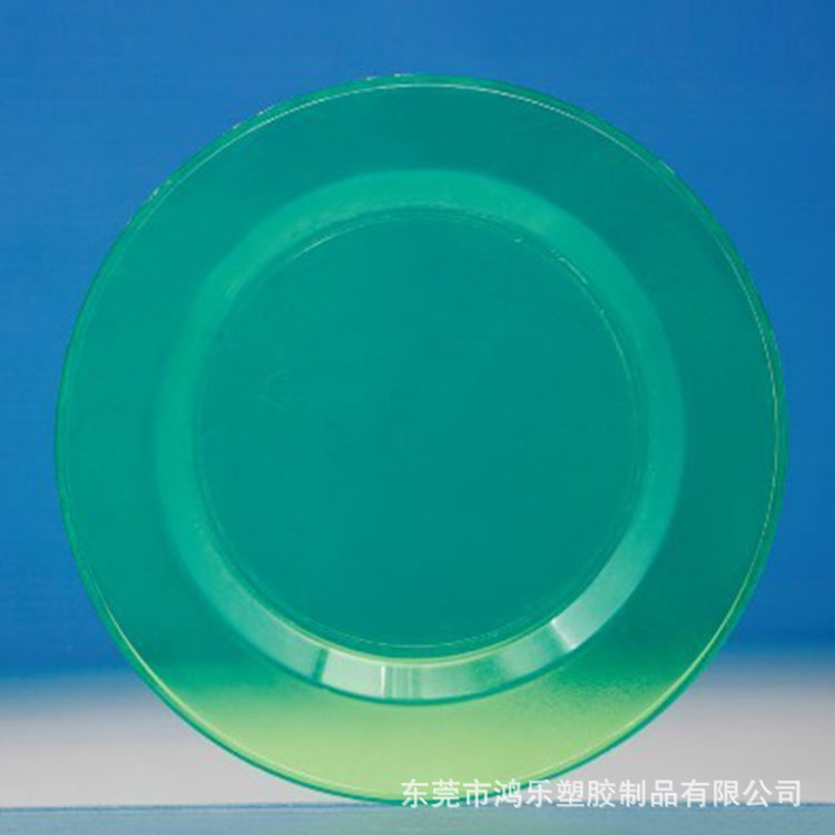10寸一次性透明塑料餐碟,厂家定制PS蛋糕碟烧烤聚会小食碟可印刷示例图6