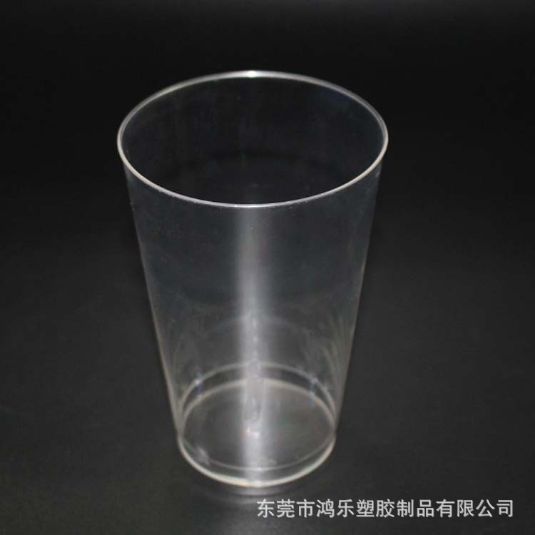环保食品级一次性透明硬塑料杯420ml塑料航空杯塑料水杯厂家定制示例图3
