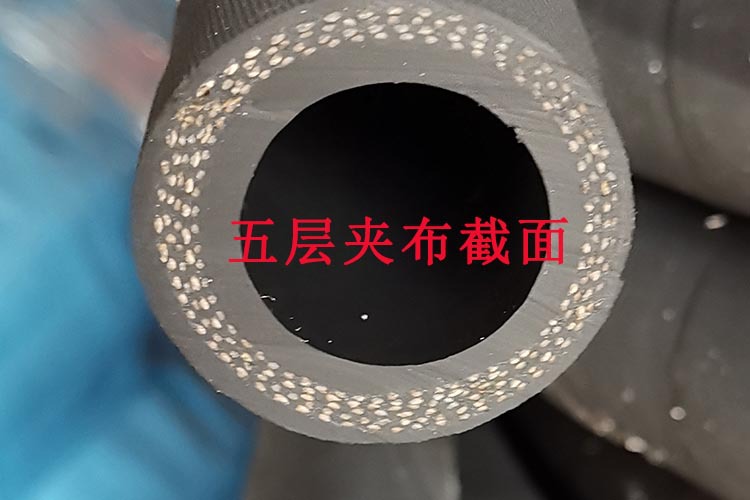 厂家直销耐酸碱夹布输水胶管 黑色夹布胶管 低压输水胶管示例图4
