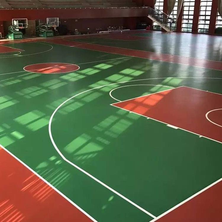 硅pu篮球场施工 硅pu塑胶球场 硅pu篮球场地面 鹏卓 翻新