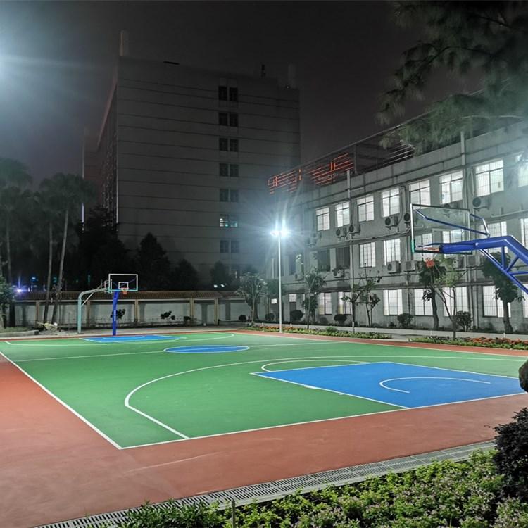 硅PU篮球场建设 幼儿园EPDM塑胶篮球场 室内篮球场建设方案 鹏卓 建设