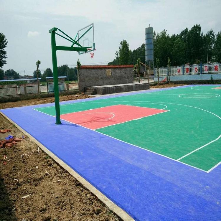 硅PU篮球场建设 幼儿园EPDM塑胶篮球场 室内篮球场建设方案 鹏卓 建设