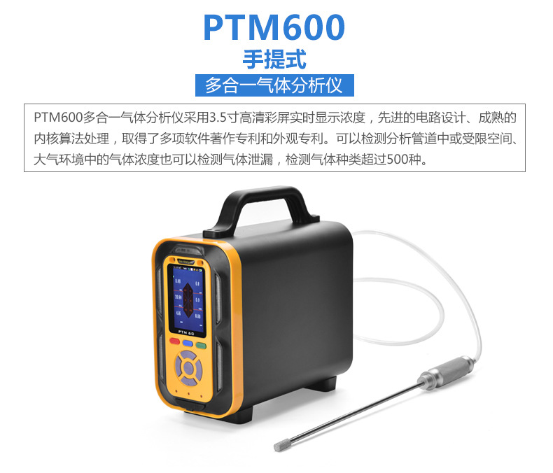 手提泵吸式乙烯浓度检测仪PTM600-C2H4乙烯检测仪报警仪记录仪示例图2