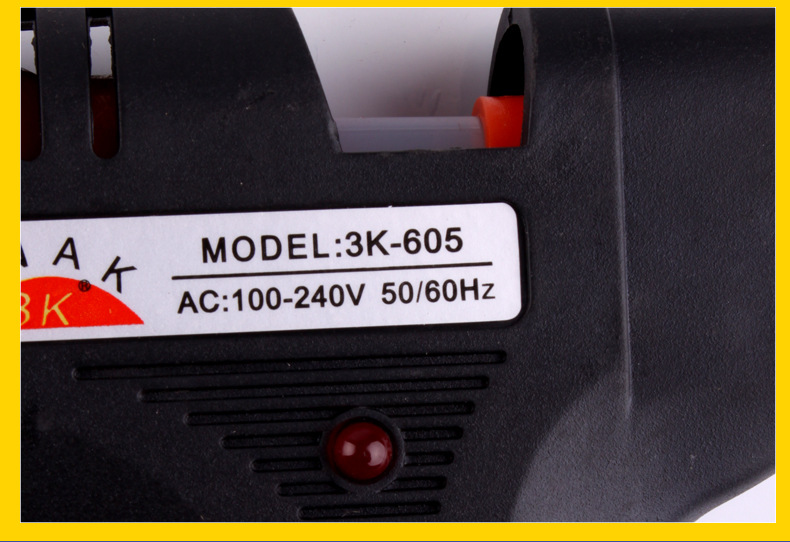 三克斯3K-605-100W热熔胶枪11MM热溶胶条预热快不漏胶长寿命铝嘴示例图14