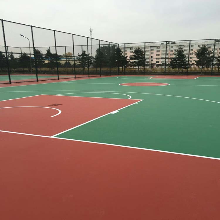 硅PU原材料 羽毛球场塑胶跑道施工建设 恒扬 户外室内比赛