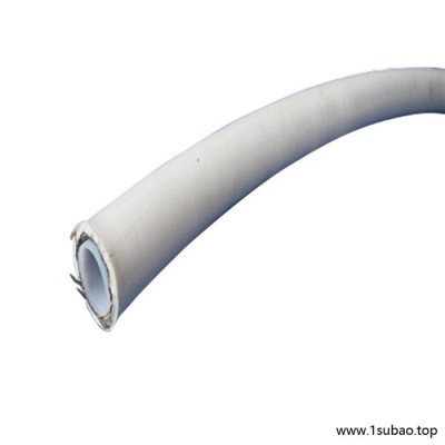 GREATFLEX 白色 BT40 金属包覆铁氟龙四氟软管 耐腐蚀金属软管直销