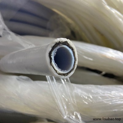 GREATFLEX 白色 BT40 钢丝包覆垫四氟包硅胶软管