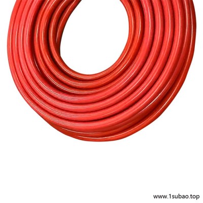 格雷特 红色 BT40R食品级硅胶四氟PTFE软管耐酸碱抗高压钢丝编织